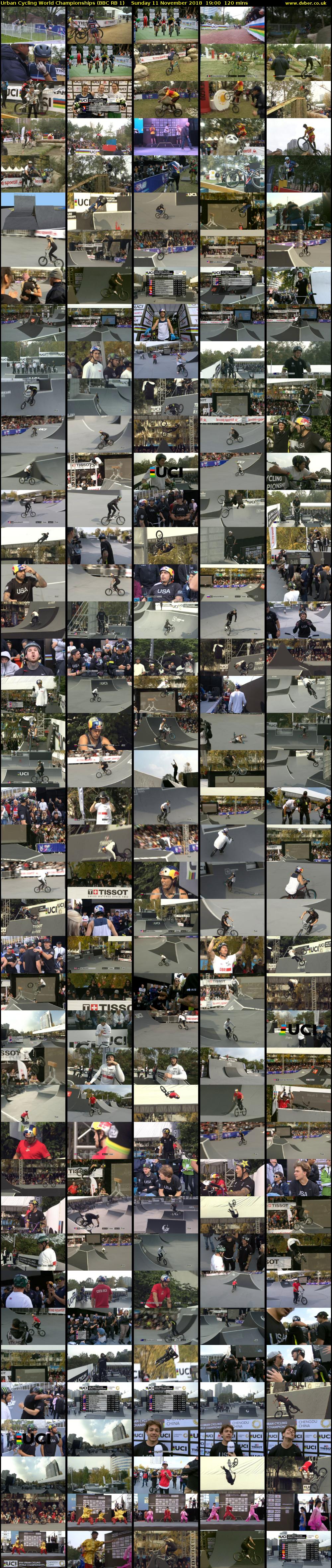 Urban Cycling World Championships (BBC RB 1) Sunday 11 November 2018 19:00 - 21:00