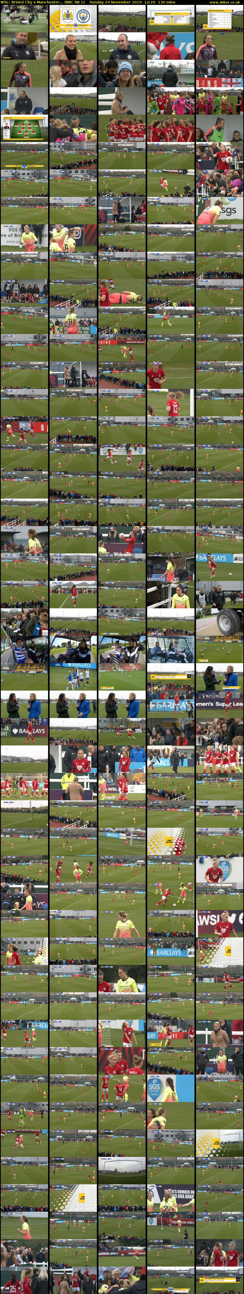 WSL: Bristol City v Manchester... (BBC RB 1) Sunday 24 November 2019 12:20 - 14:30