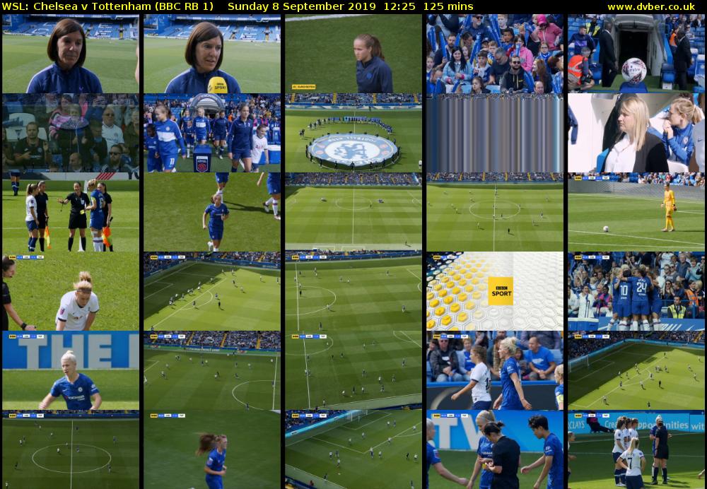 WSL: Chelsea v Tottenham (BBC RB 1) Sunday 8 September 2019 12:25 - 14:30