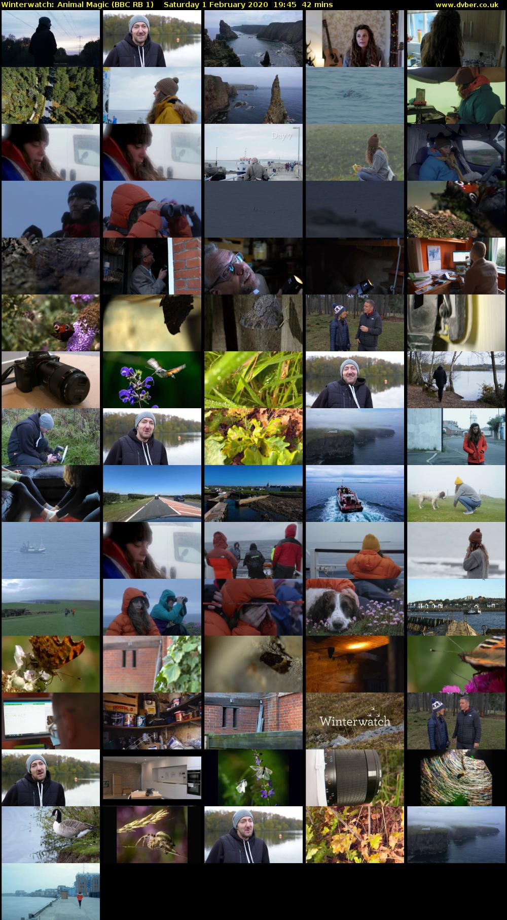 Winterwatch: Animal Magic (BBC RB 1) Saturday 1 February 2020 19:45 - 20:27