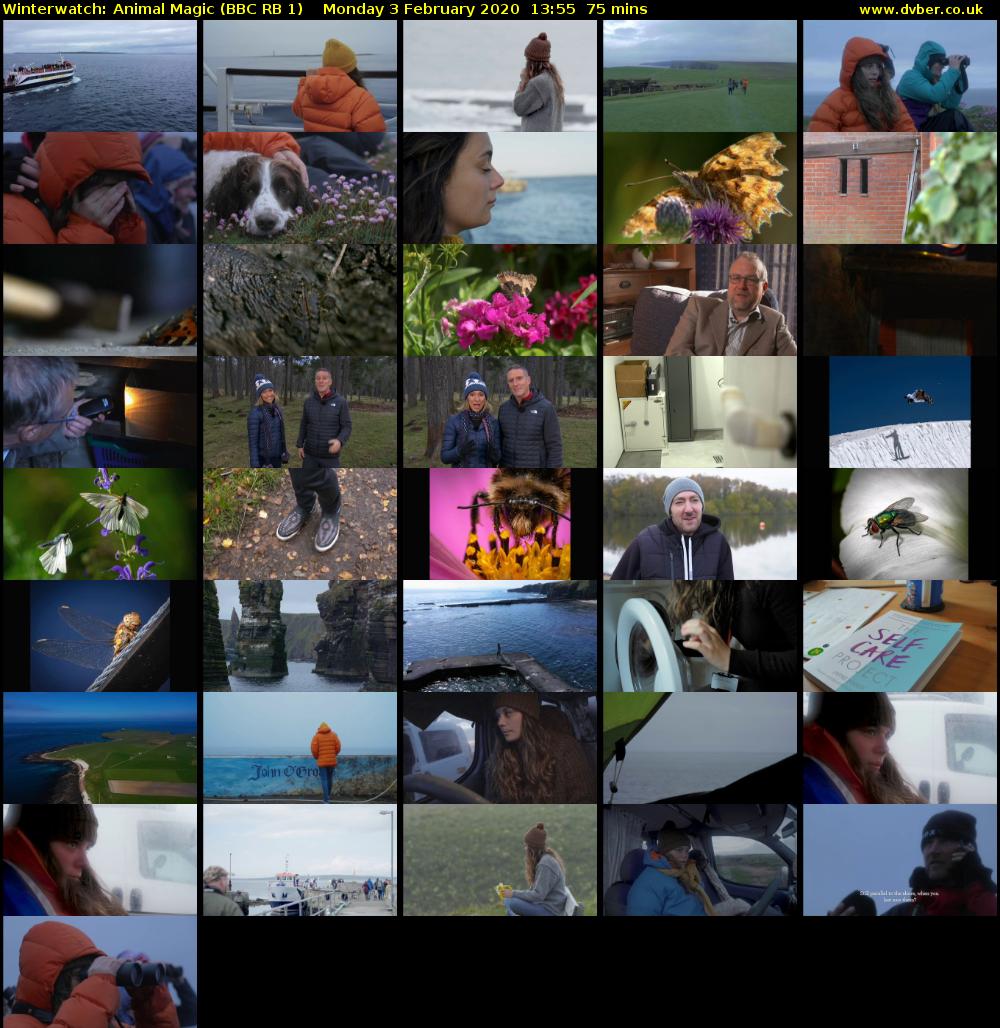 Winterwatch: Animal Magic (BBC RB 1) Monday 3 February 2020 13:55 - 15:10
