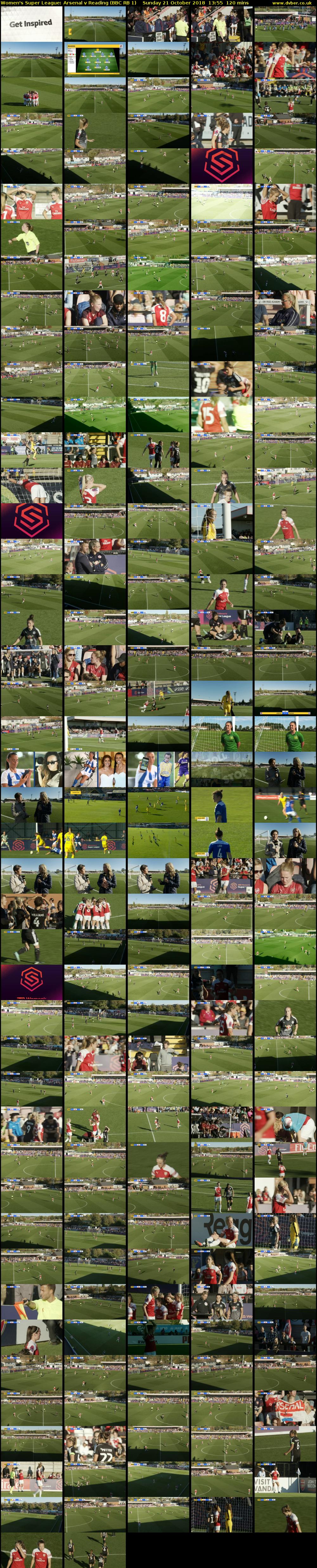 Women's Super League: Arsenal v Reading (BBC RB 1) Sunday 21 October 2018 13:55 - 15:55