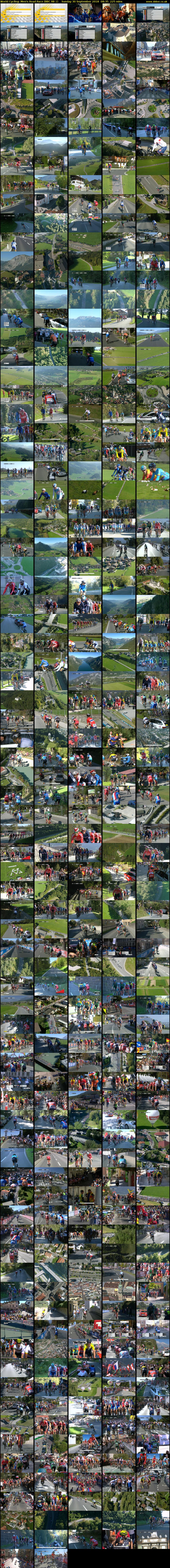 World Cycling: Men's Road Race (BBC RB 1) Sunday 30 September 2018 08:35 - 12:20