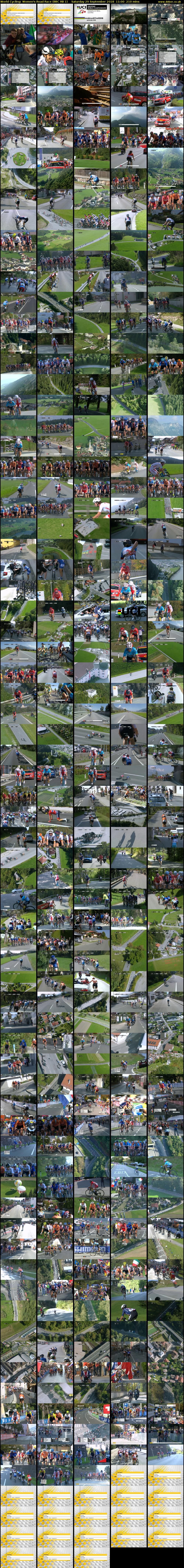 World Cycling: Women's Road Race (BBC RB 1) Saturday 29 September 2018 11:00 - 14:30