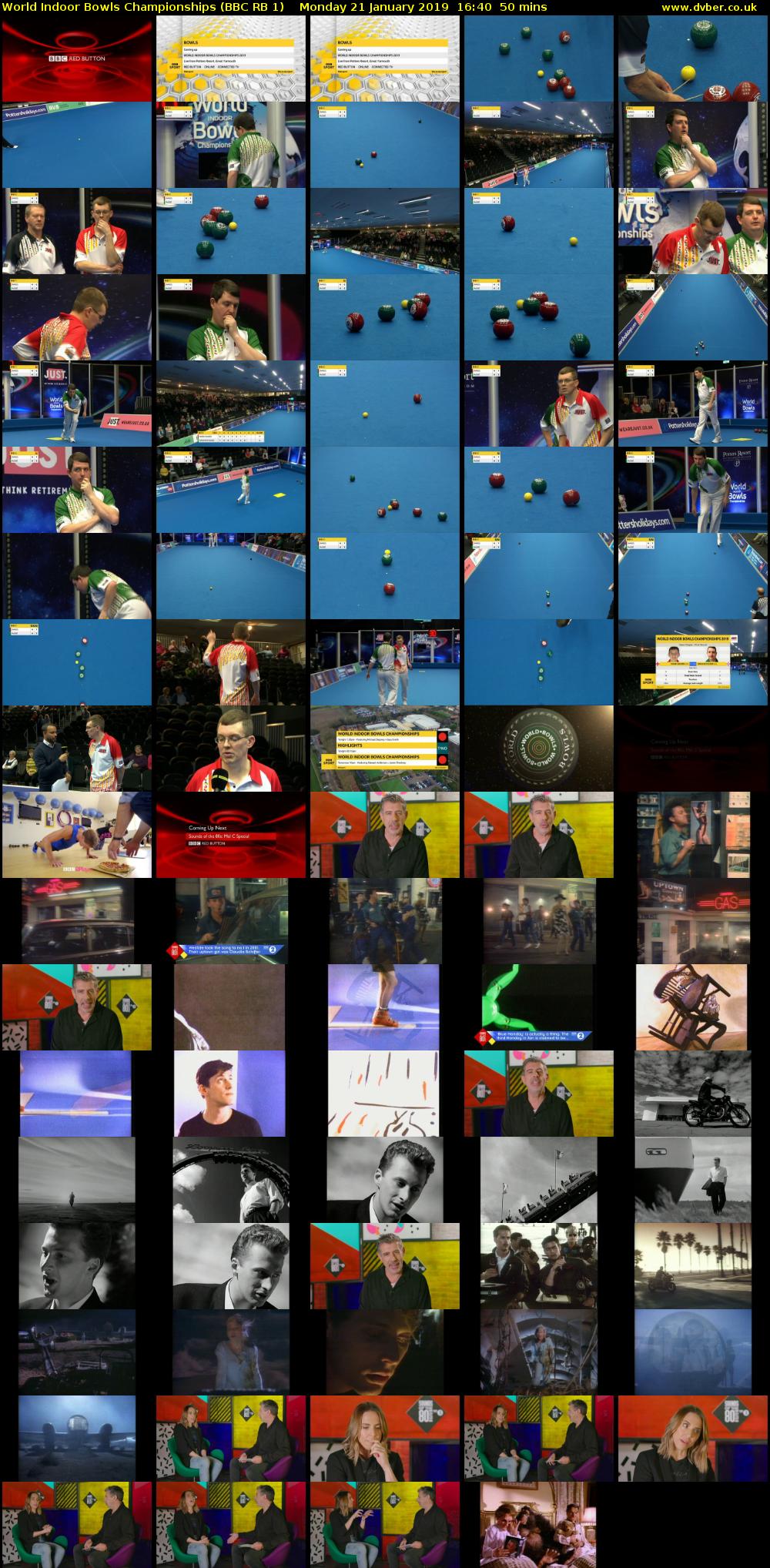 World Indoor Bowls Championships (BBC RB 1) Monday 21 January 2019 16:40 - 17:30