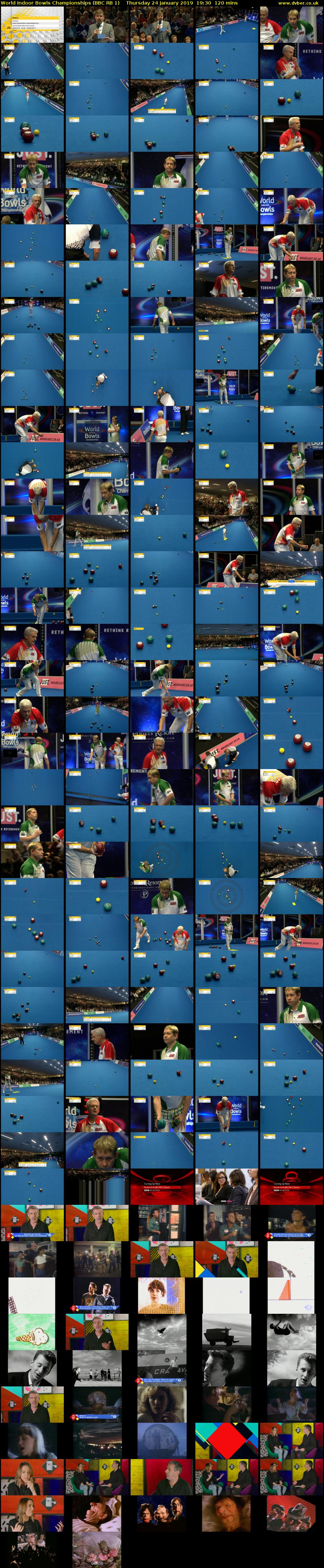 World Indoor Bowls Championships (BBC RB 1) Thursday 24 January 2019 19:30 - 21:30