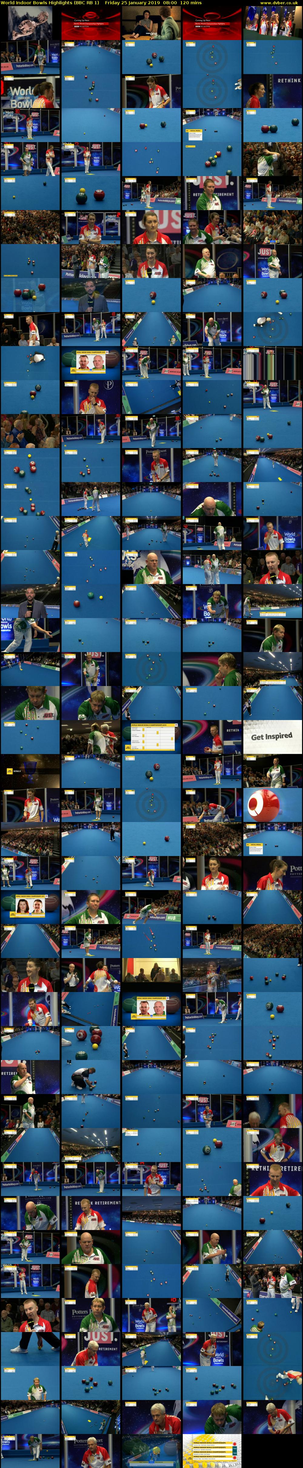 World Indoor Bowls Highlights (BBC RB 1) Friday 25 January 2019 08:00 - 10:00