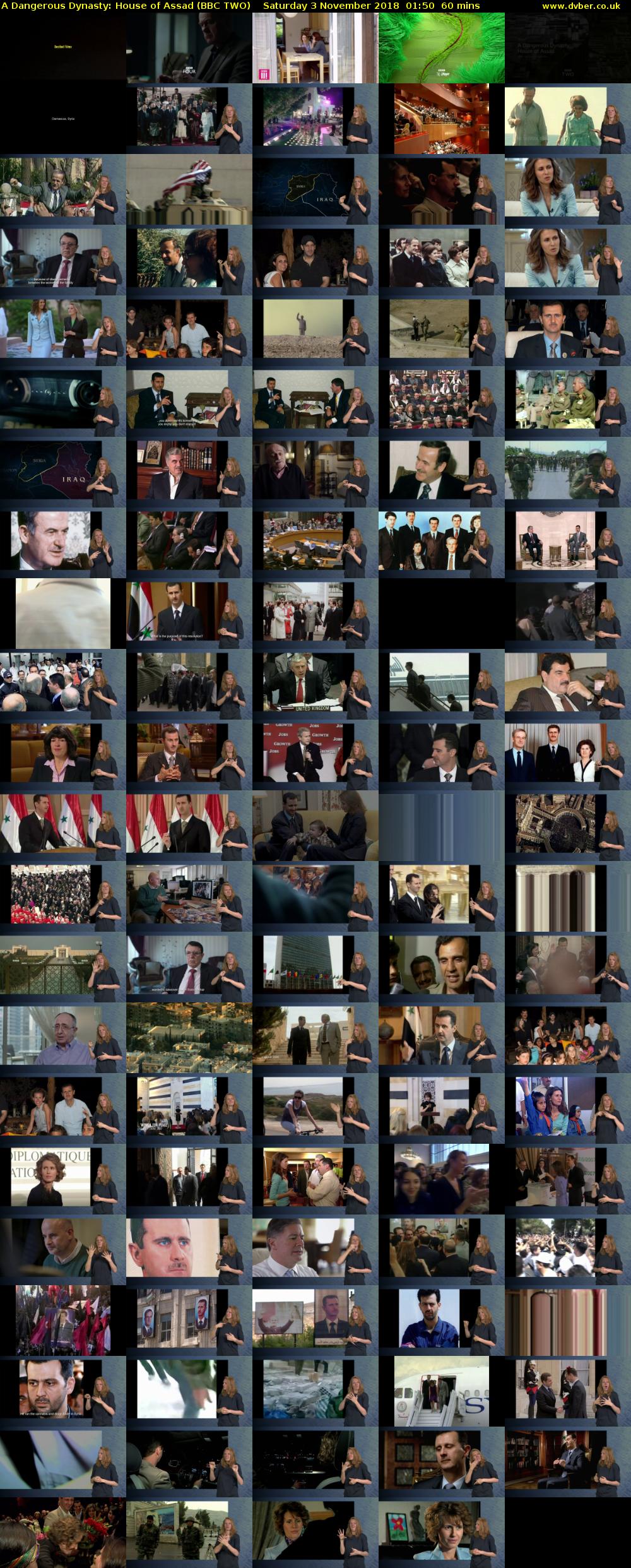 A Dangerous Dynasty: House of Assad (BBC TWO) Saturday 3 November 2018 01:50 - 02:50