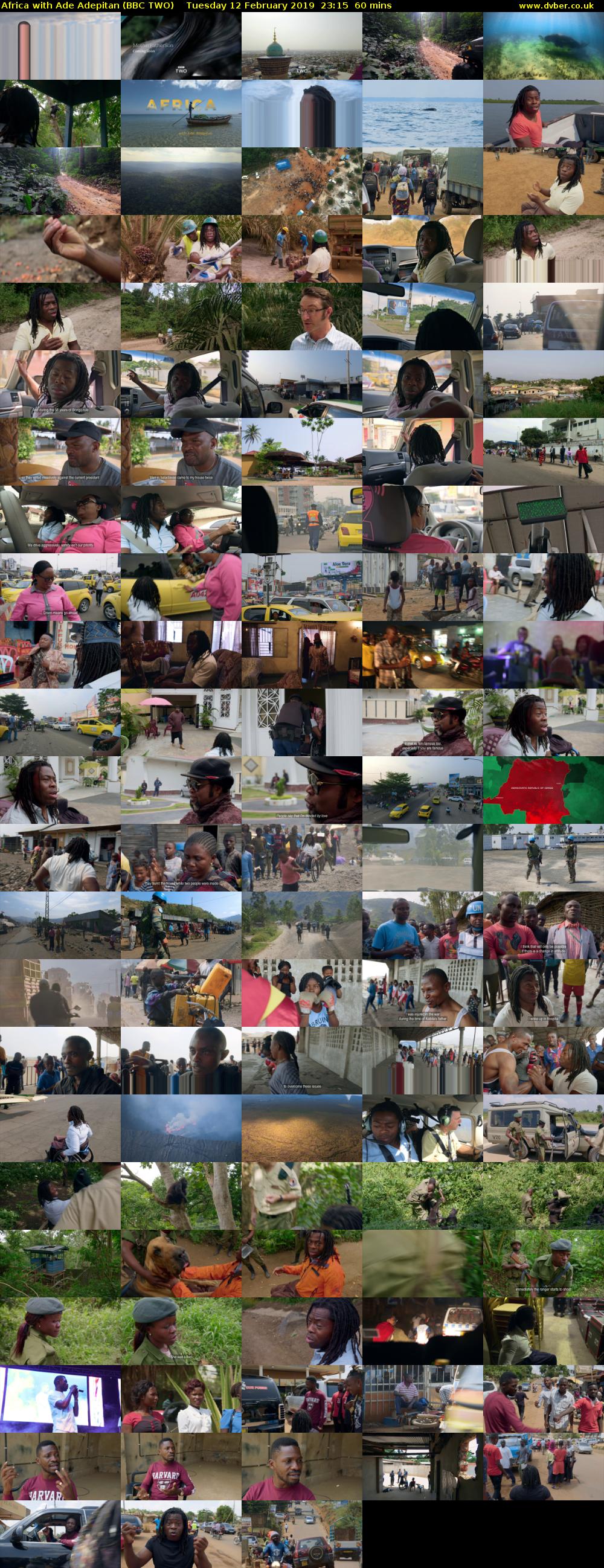Africa with Ade Adepitan (BBC TWO) Tuesday 12 February 2019 23:15 - 00:15