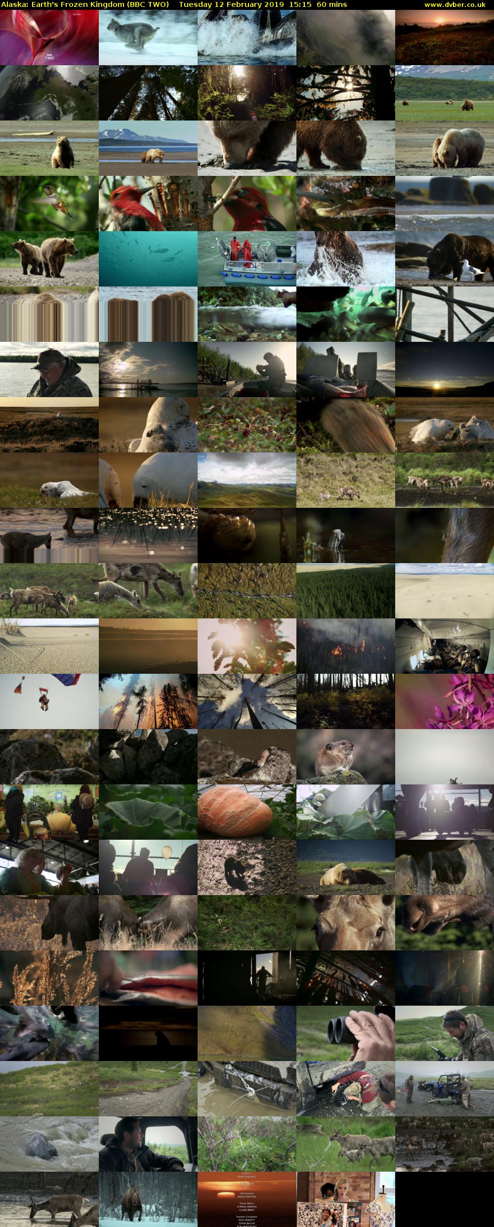 Alaska: Earth's Frozen Kingdom (BBC TWO) Tuesday 12 February 2019 15:15 - 16:15