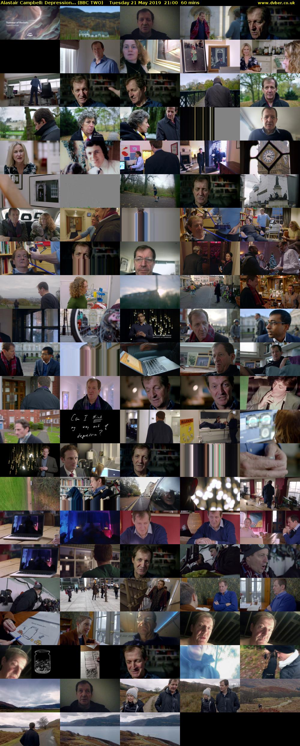 Alastair Campbell: Depression... (BBC TWO) Tuesday 21 May 2019 21:00 - 22:00