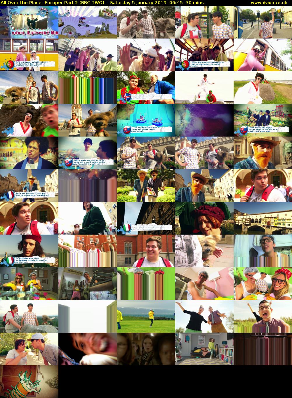 All Over the Place: Europe: Part 2 (BBC TWO) Saturday 5 January 2019 06:45 - 07:15