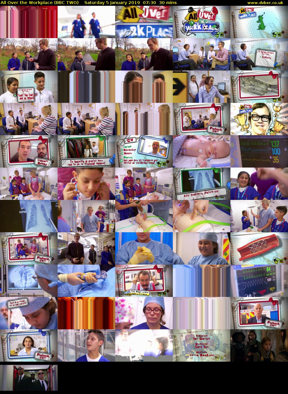 All Over the Workplace (BBC TWO) Saturday 5 January 2019 07:30 - 08:00