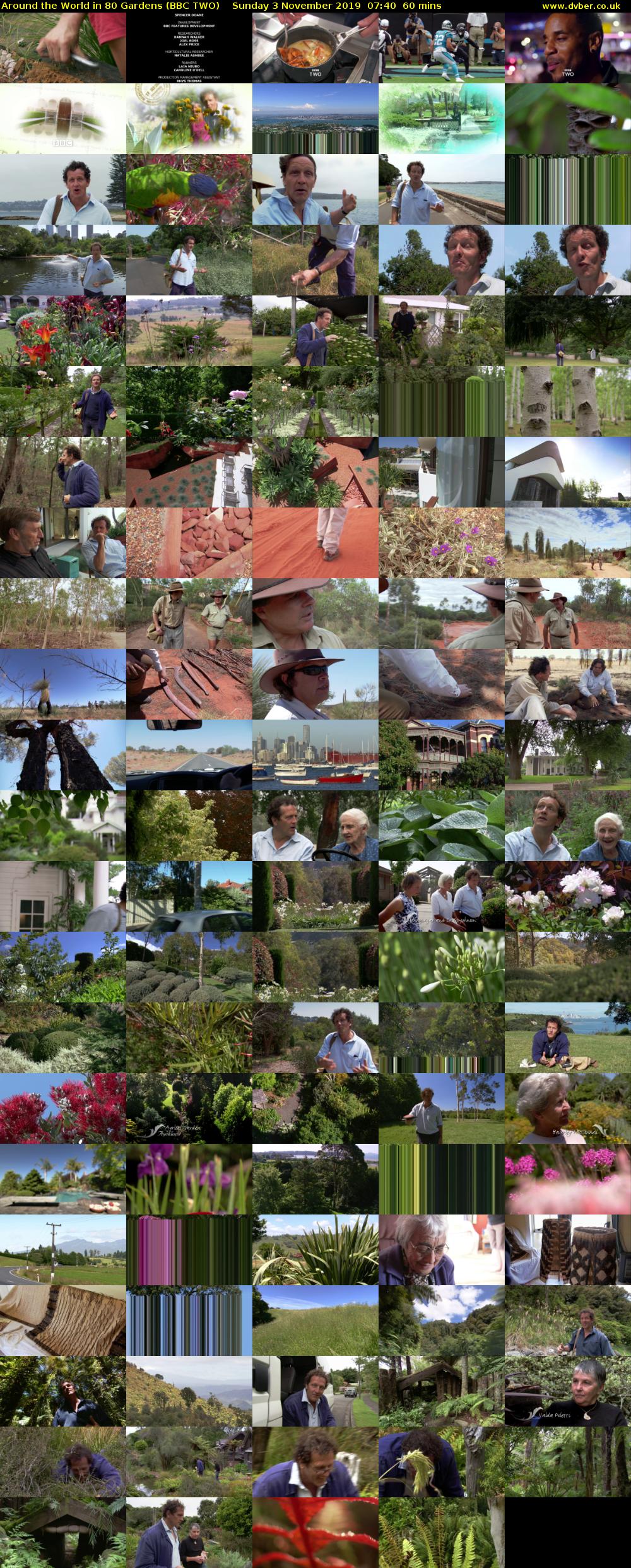 Around the World in 80 Gardens (BBC TWO) Sunday 3 November 2019 07:40 - 08:40