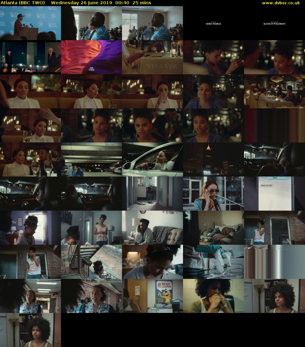 Atlanta (BBC TWO) Wednesday 26 June 2019 00:40 - 01:05