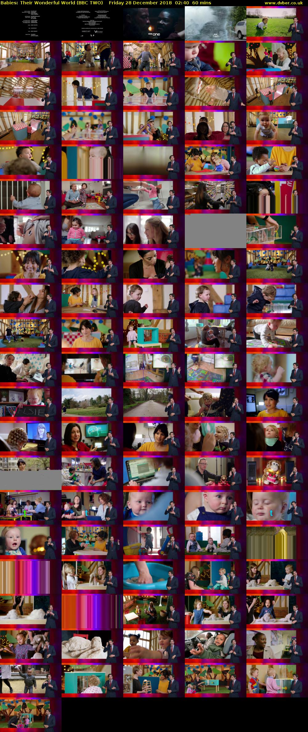 Babies: Their Wonderful World (BBC TWO) Friday 28 December 2018 02:40 - 03:40