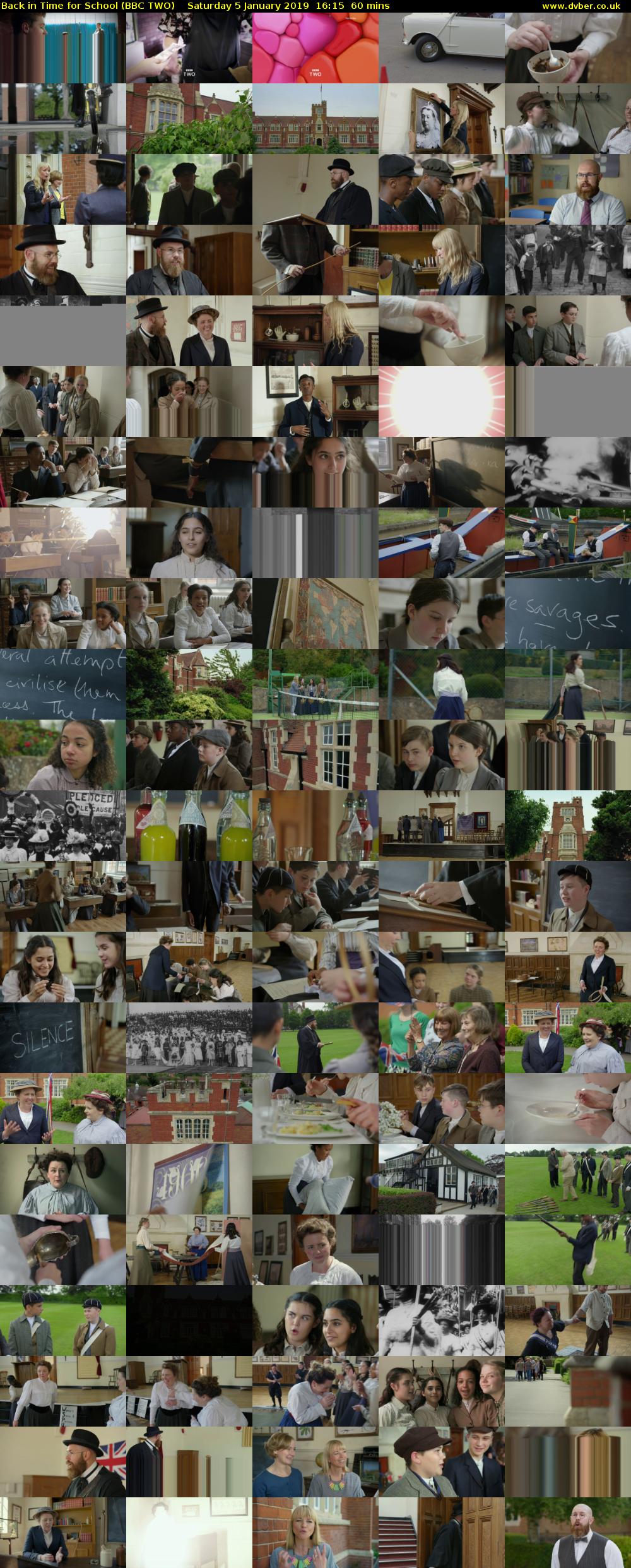 Back in Time for School (BBC TWO) Saturday 5 January 2019 16:15 - 17:15