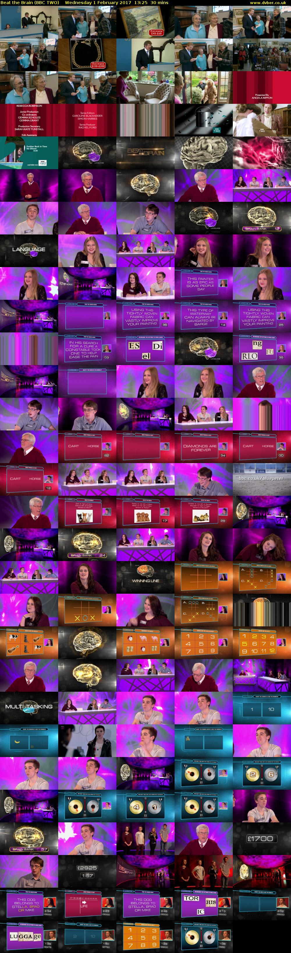 Beat the Brain (BBC TWO) Wednesday 1 February 2017 13:25 - 13:55