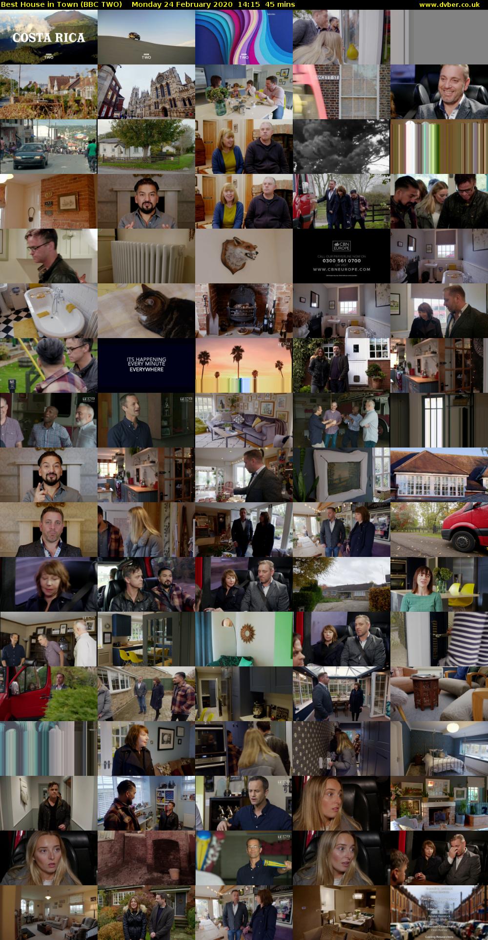 Best House in Town (BBC TWO) Monday 24 February 2020 14:15 - 15:00