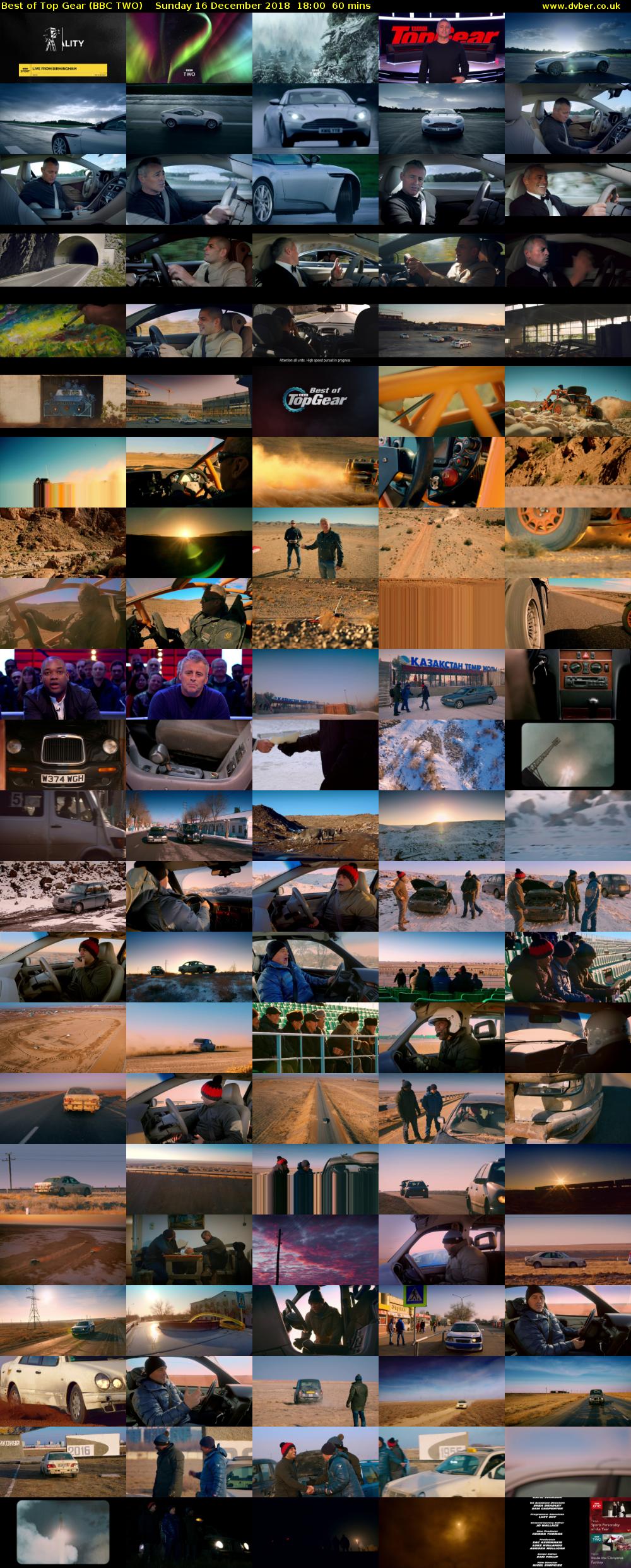 Best of Top Gear (BBC TWO) Sunday 16 December 2018 18:00 - 19:00