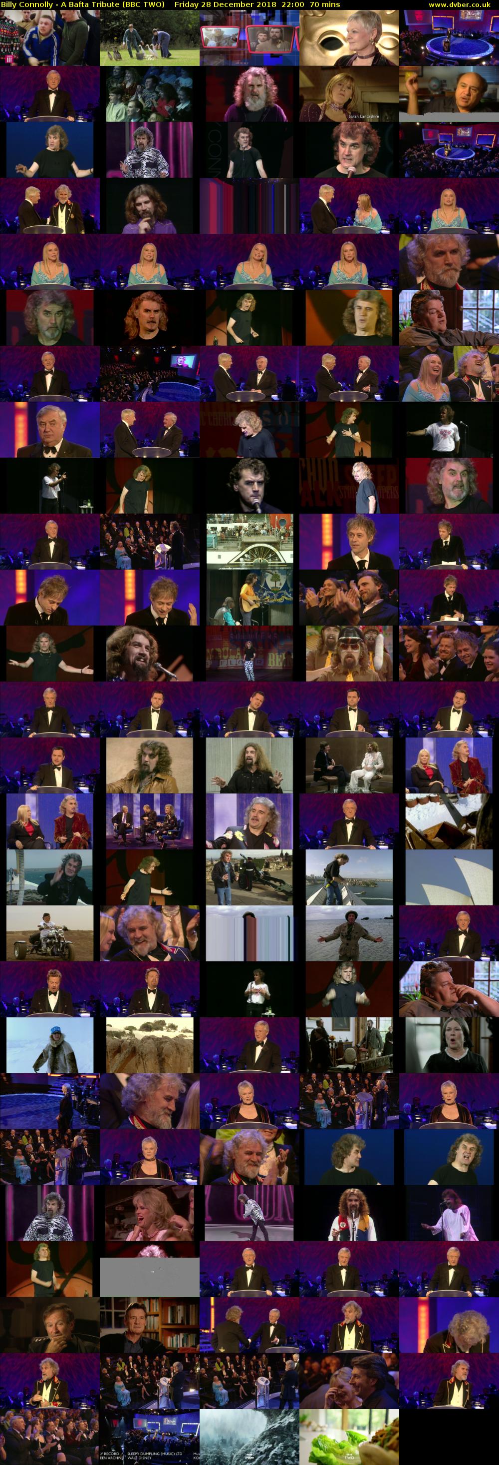 Billy Connolly - A Bafta Tribute (BBC TWO) Friday 28 December 2018 22:00 - 23:10