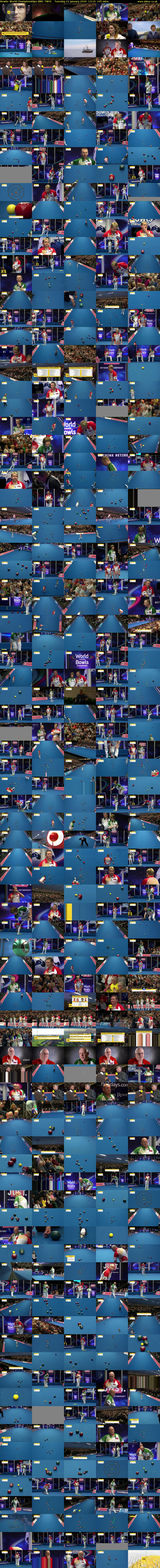 Bowls: World Championships (BBC TWO) Tuesday 21 January 2020 13:10 - 17:15