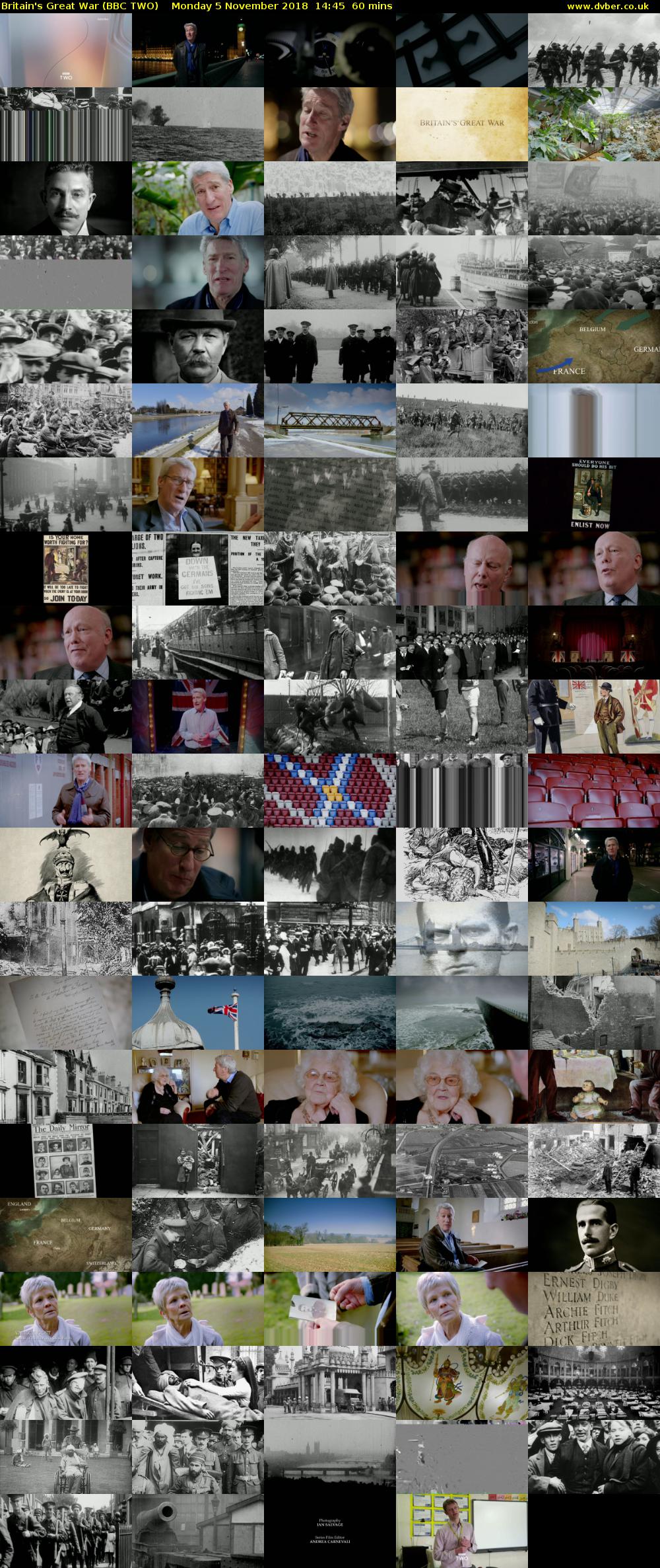 Britain's Great War (BBC TWO) Monday 5 November 2018 14:45 - 15:45