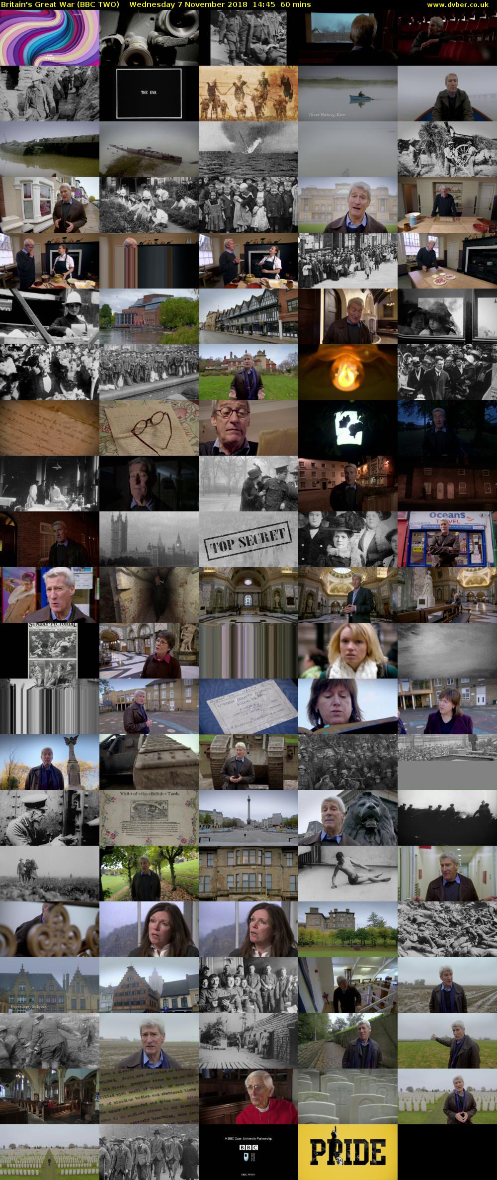 Britain's Great War (BBC TWO) Wednesday 7 November 2018 14:45 - 15:45