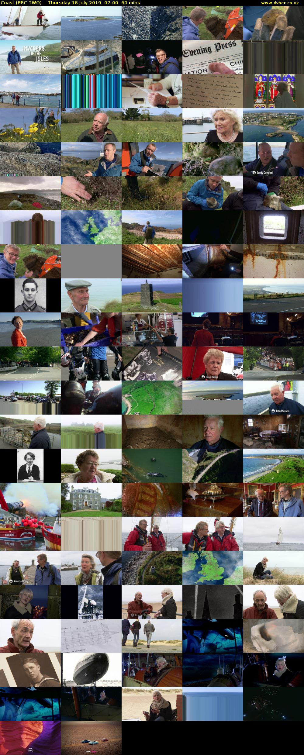 Coast (BBC TWO) Thursday 18 July 2019 07:00 - 08:00