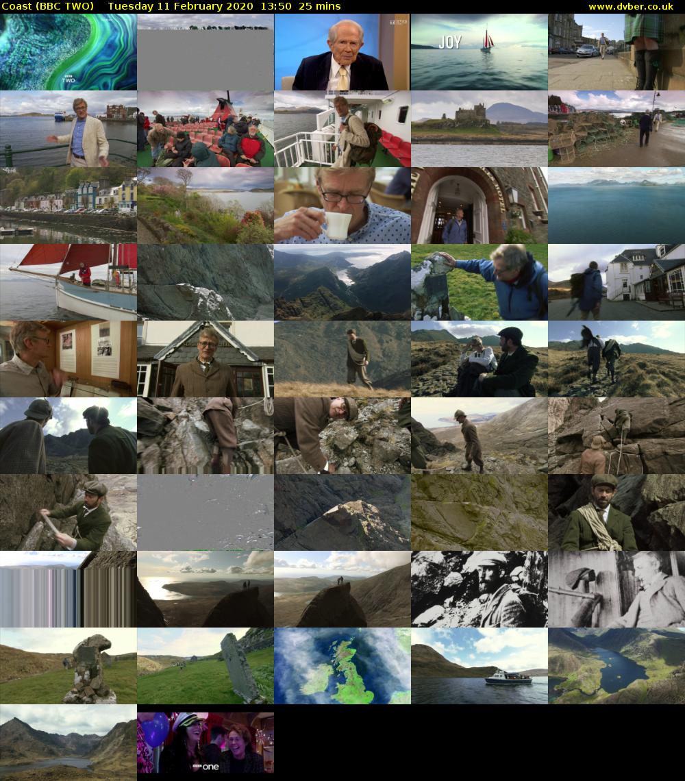 Coast (BBC TWO) Tuesday 11 February 2020 13:50 - 14:15