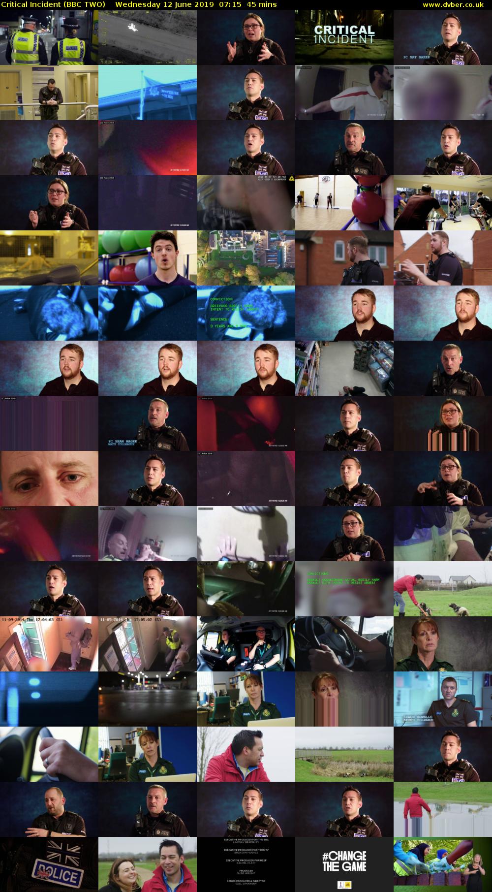Critical Incident (BBC TWO) Wednesday 12 June 2019 07:15 - 08:00