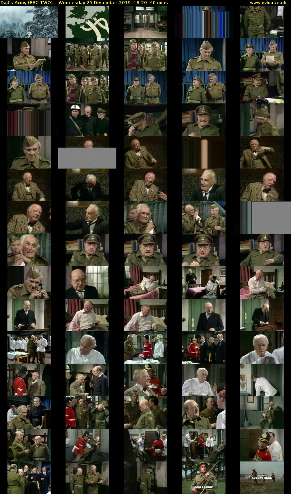 Dad's Army (BBC TWO) Wednesday 25 December 2019 18:20 - 19:00