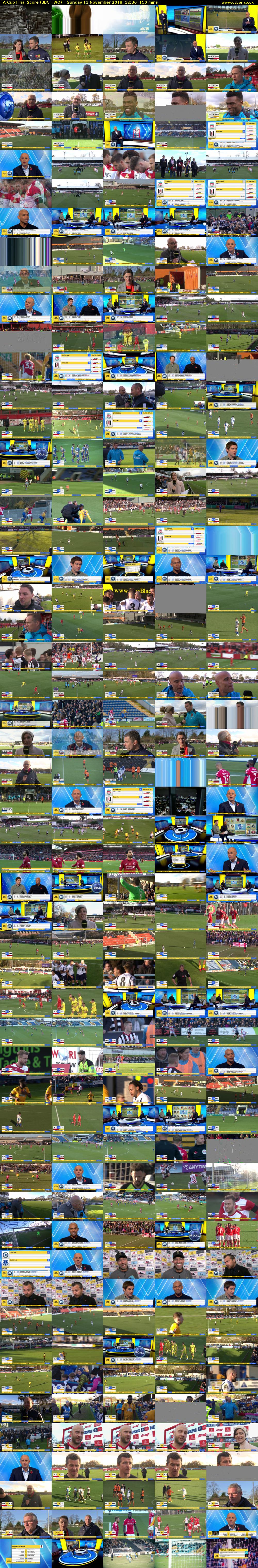 FA Cup Final Score (BBC TWO) Sunday 11 November 2018 12:30 - 15:00