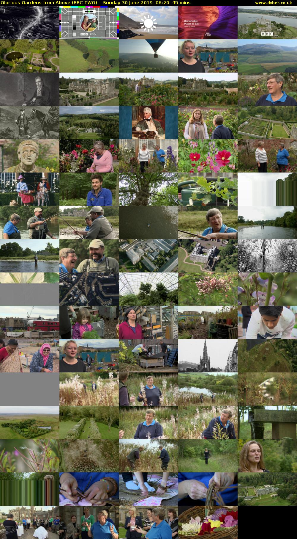 Glorious Gardens from Above (BBC TWO) Sunday 30 June 2019 06:20 - 07:05