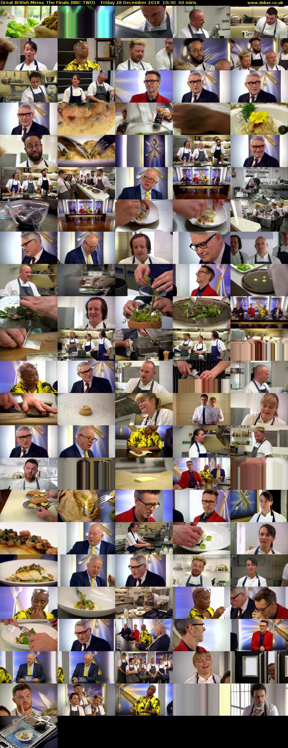 Great British Menu: The Finals (BBC TWO) Friday 28 December 2018 10:30 - 11:30