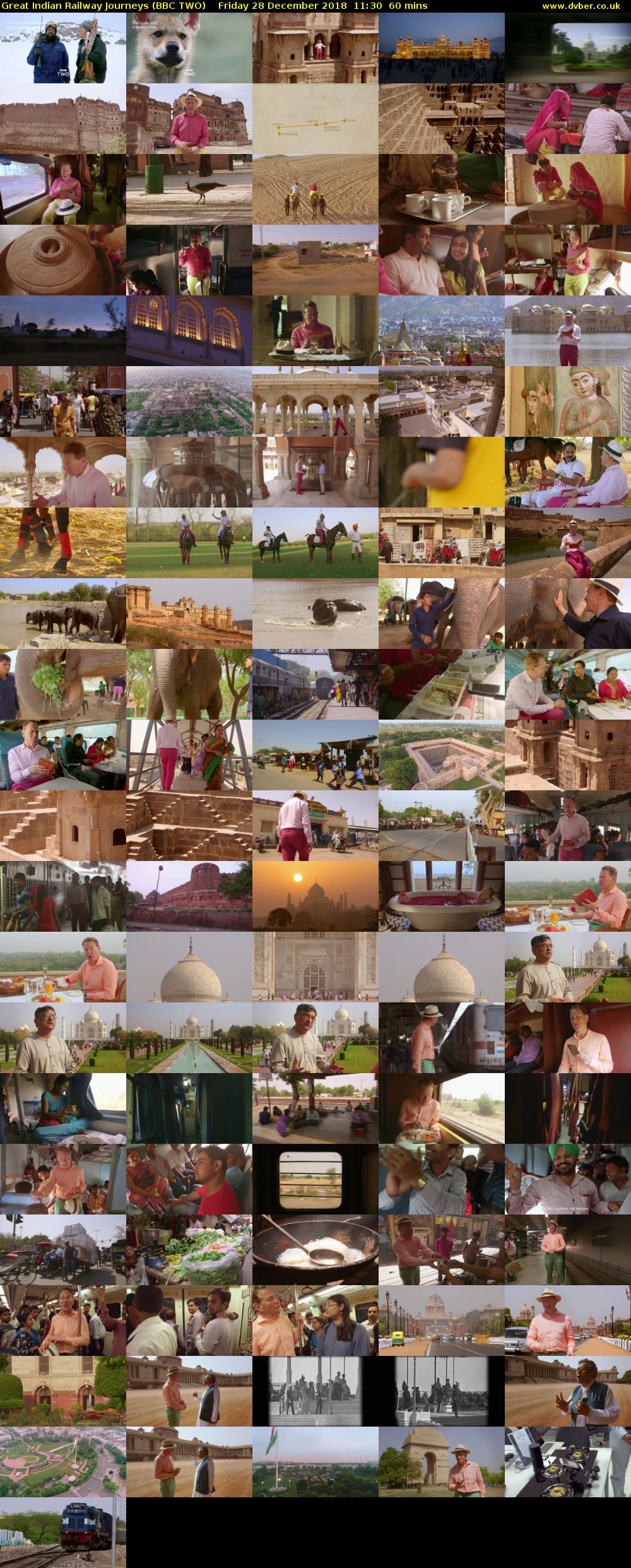 Great Indian Railway Journeys (BBC TWO) Friday 28 December 2018 11:30 - 12:30