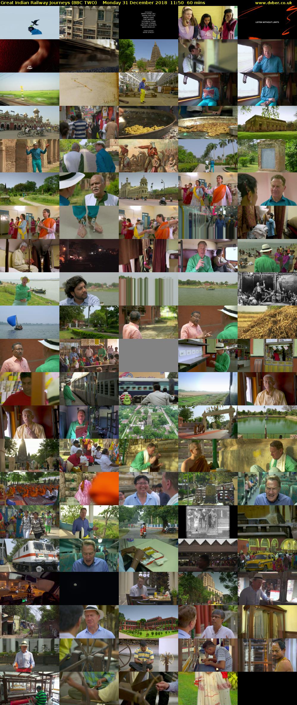 Great Indian Railway Journeys (BBC TWO) Monday 31 December 2018 11:50 - 12:50