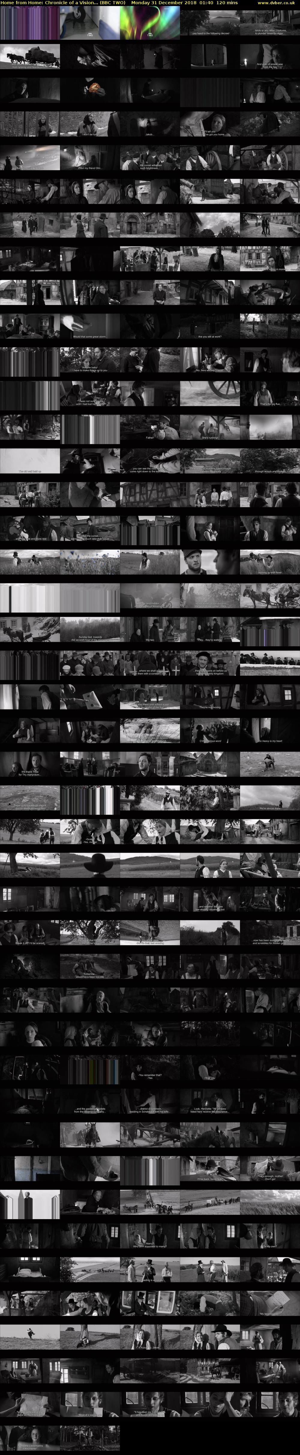 Home from Home: Chronicle of a Vision... (BBC TWO) Monday 31 December 2018 01:40 - 03:40