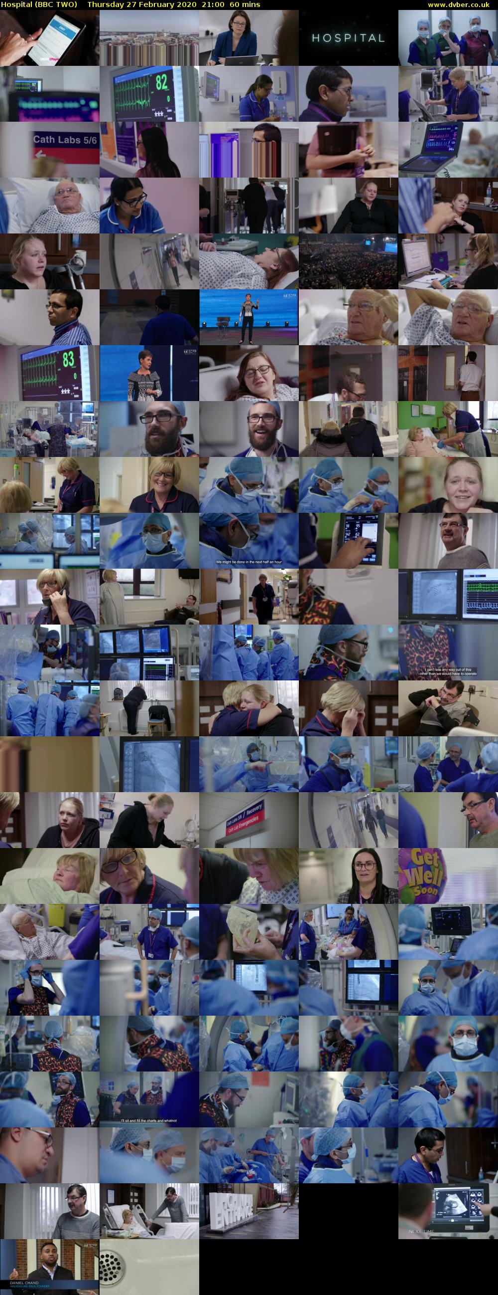 Hospital (BBC TWO) Thursday 27 February 2020 21:00 - 22:00