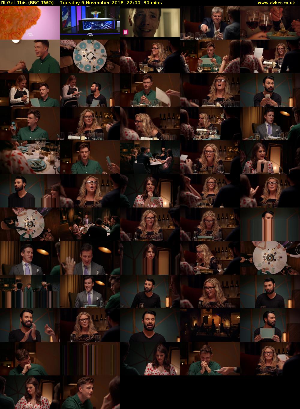 I'll Get This (BBC TWO) Tuesday 6 November 2018 22:00 - 22:30