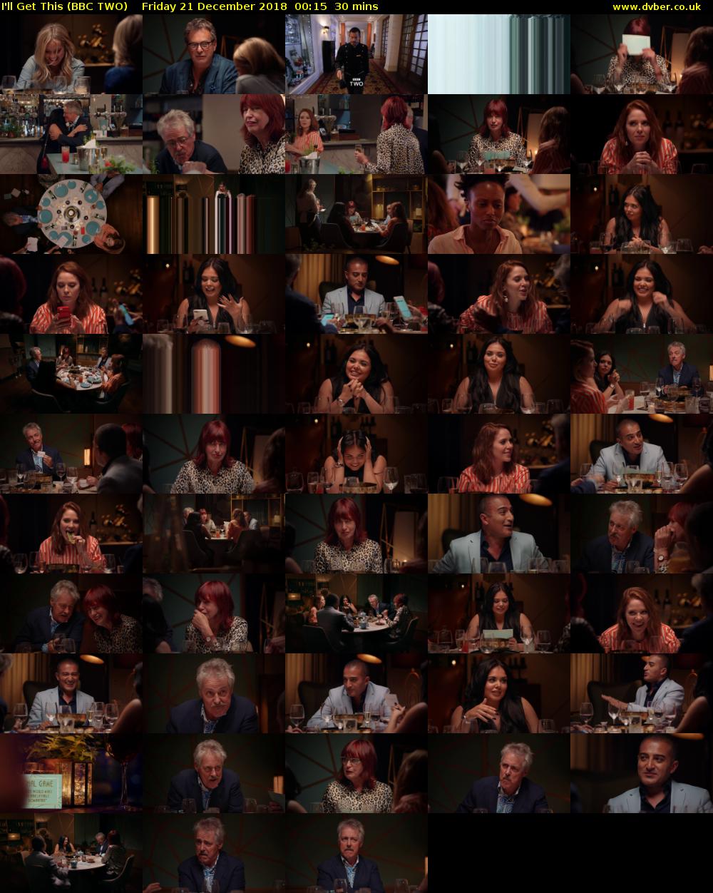 I'll Get This (BBC TWO) Friday 21 December 2018 00:15 - 00:45