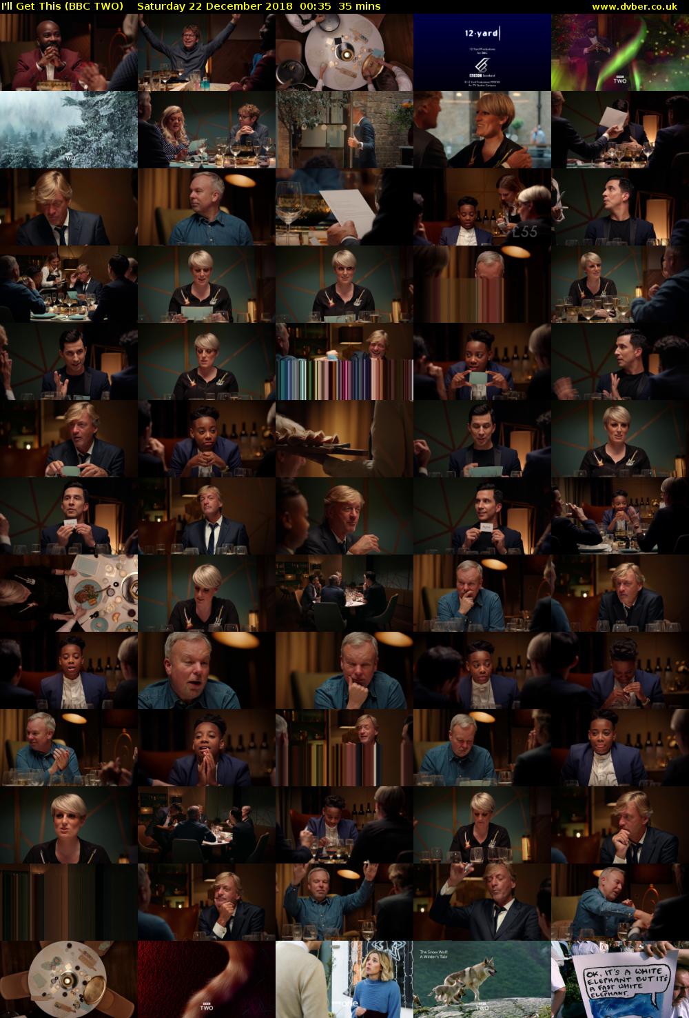 I'll Get This (BBC TWO) Saturday 22 December 2018 00:35 - 01:10