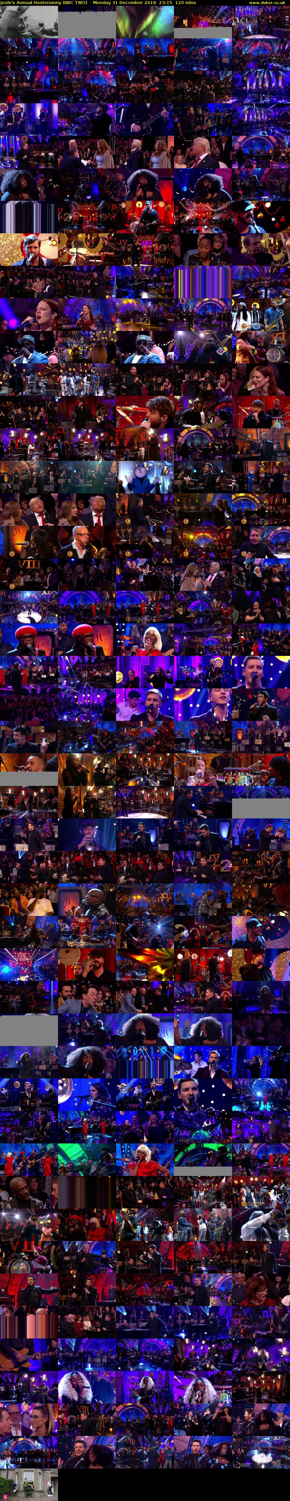 Jools's Annual Hootenanny (BBC TWO) Monday 31 December 2018 23:15 - 01:15