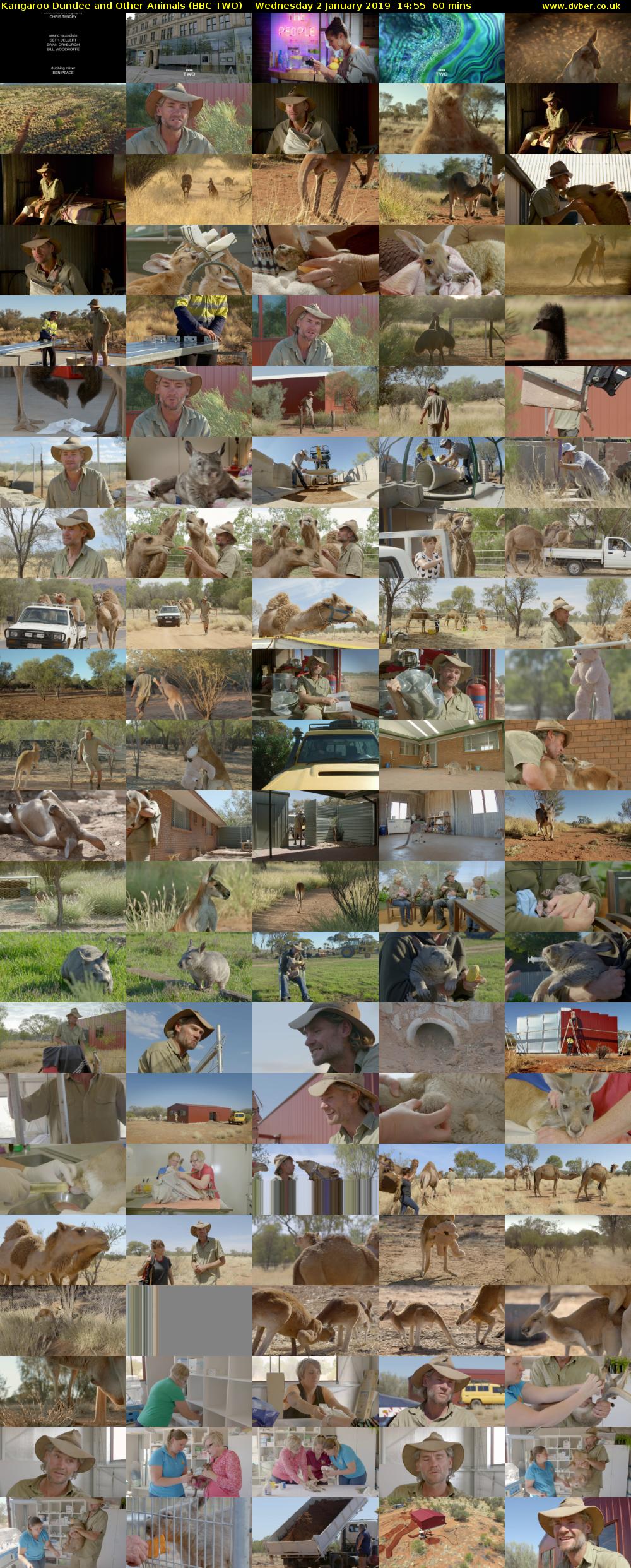 Kangaroo Dundee and Other Animals (BBC TWO) Wednesday 2 January 2019 14:55 - 15:55