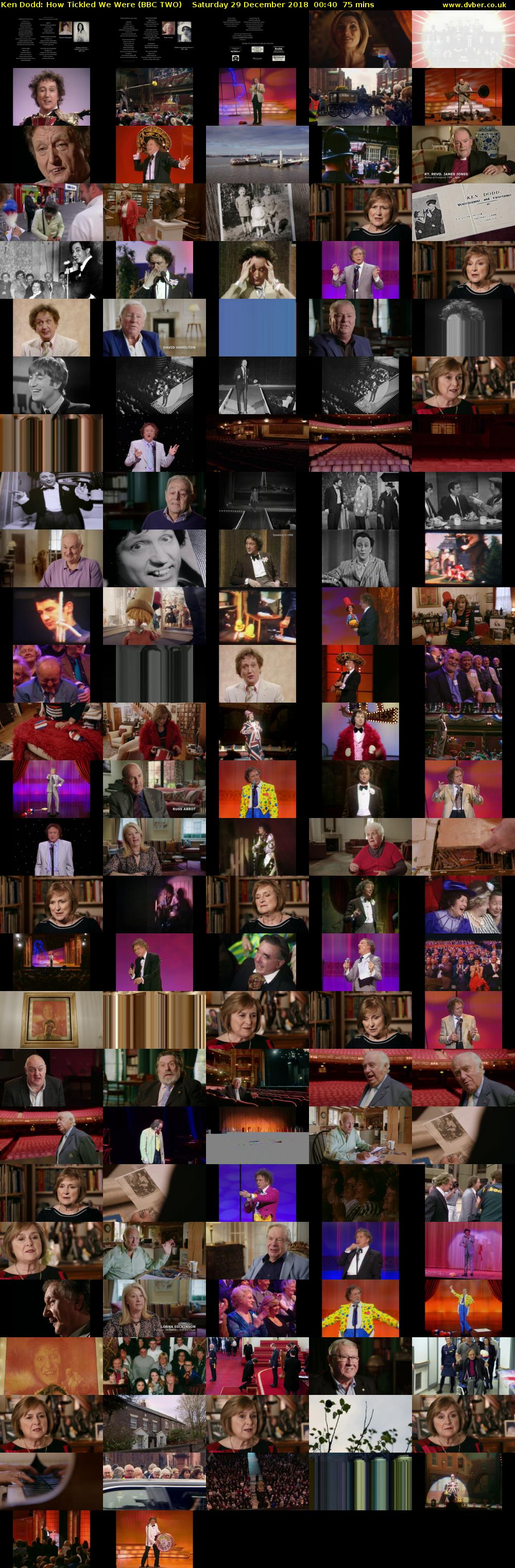 Ken Dodd: How Tickled We Were (BBC TWO) Saturday 29 December 2018 00:40 - 01:55