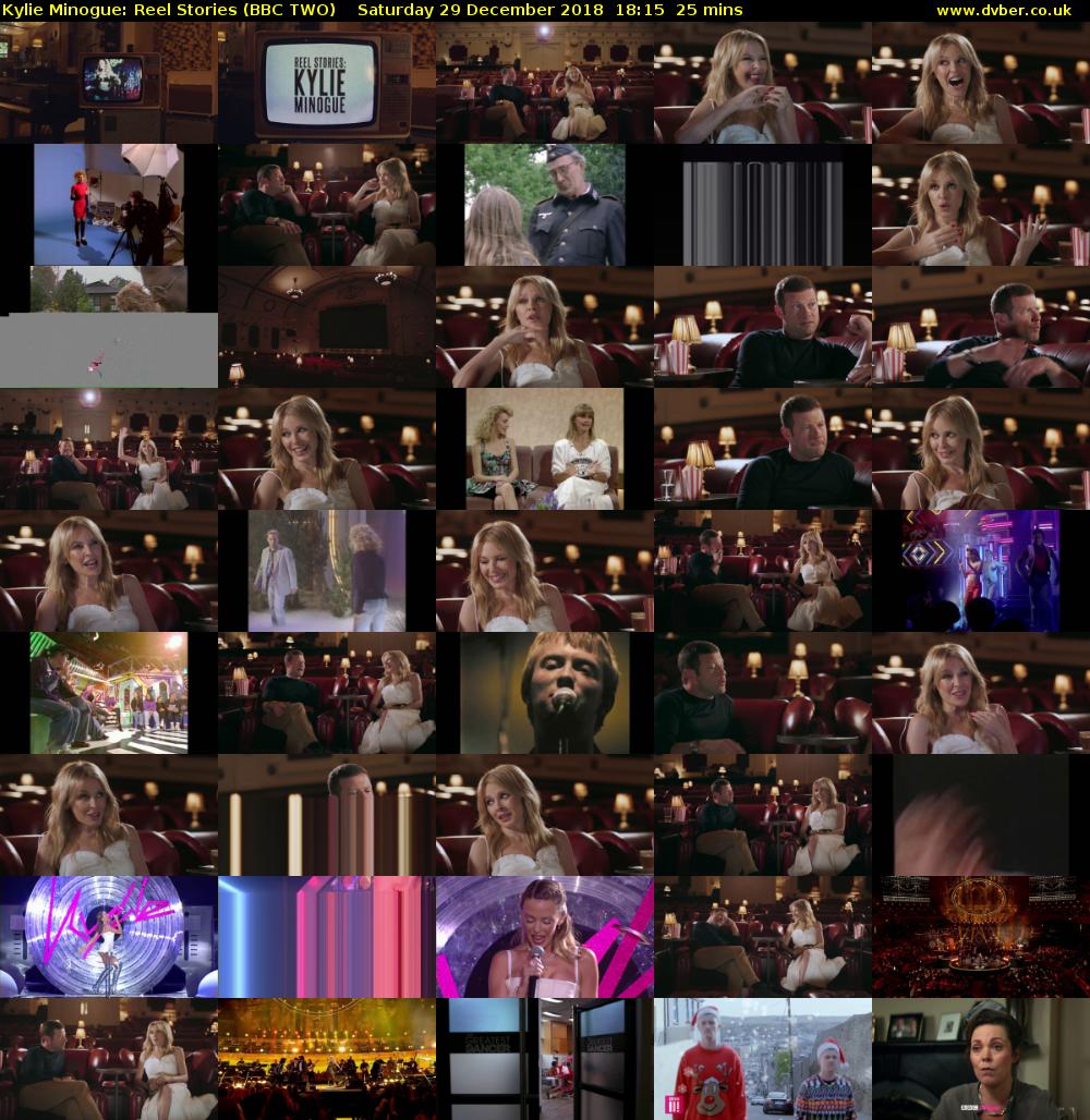 Kylie Minogue: Reel Stories (BBC TWO) Saturday 29 December 2018 18:15 - 18:40