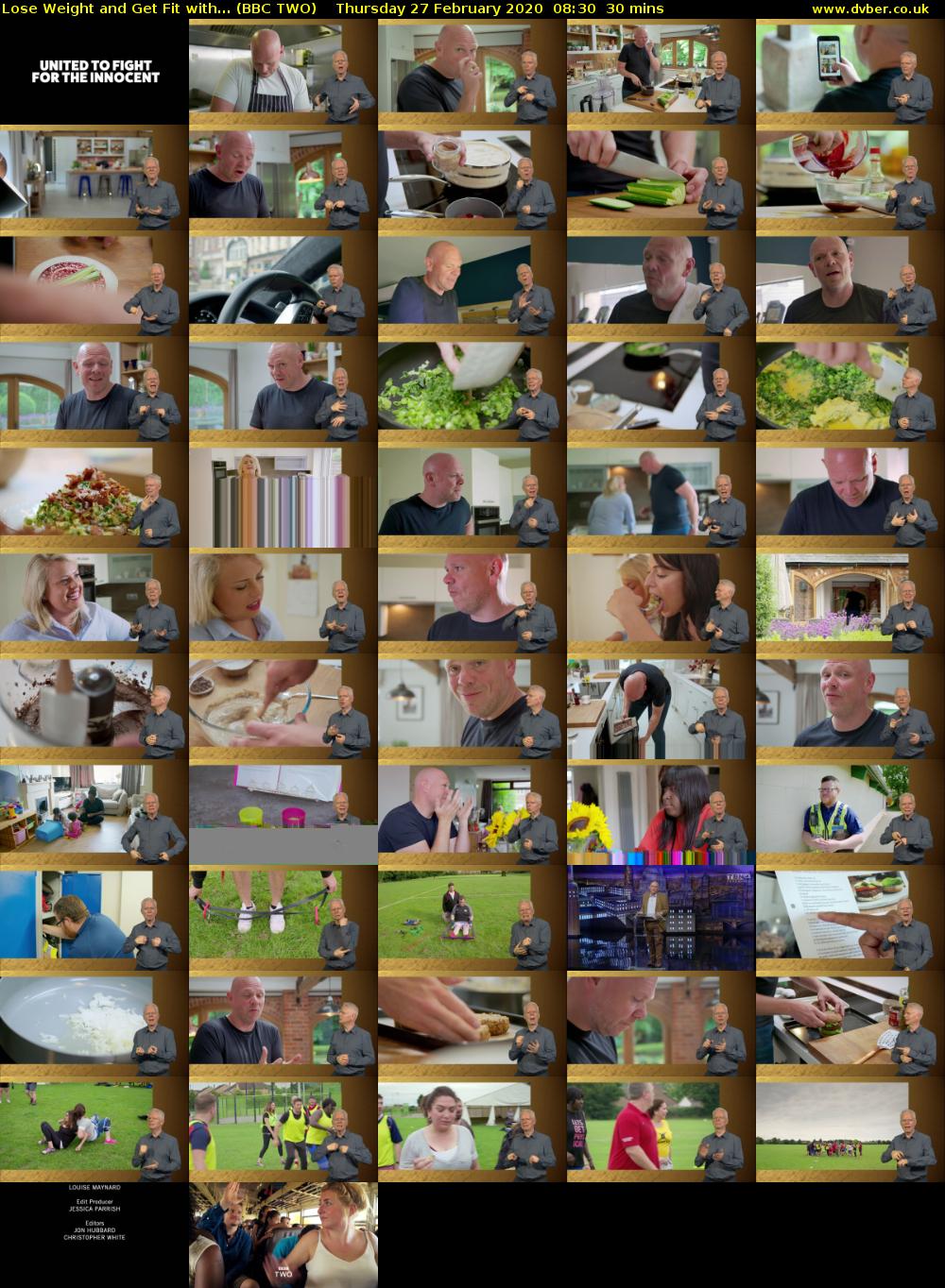 Lose Weight and Get Fit with... (BBC TWO) Thursday 27 February 2020 08:30 - 09:00