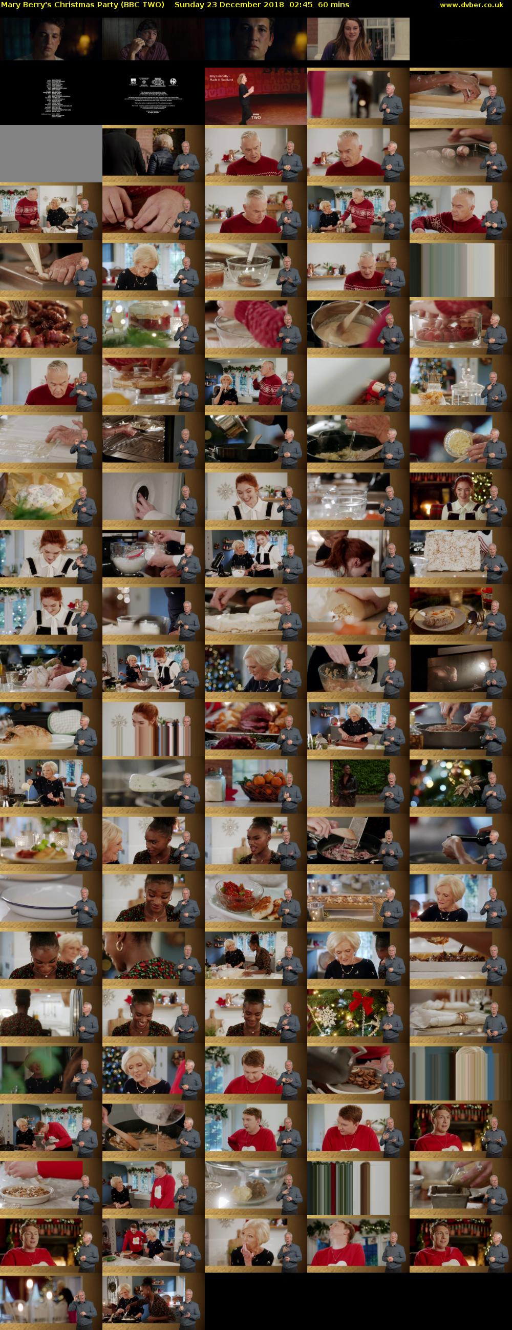 Mary Berry's Christmas Party (BBC TWO) Sunday 23 December 2018 02:45 - 03:45