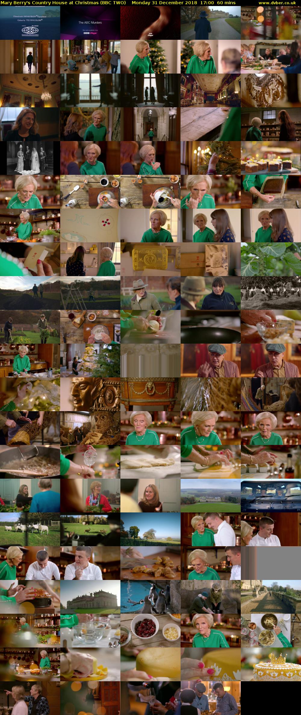 Mary Berry's Country House at Christmas (BBC TWO) Monday 31 December 2018 17:00 - 18:00