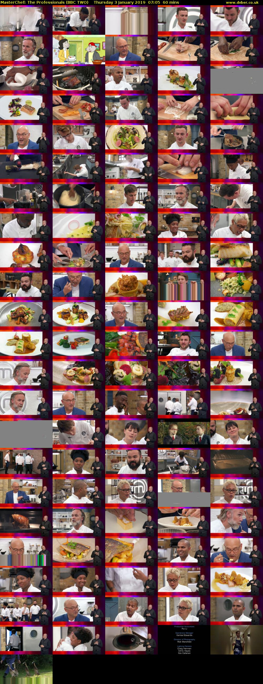 MasterChef: The Professionals (BBC TWO) Thursday 3 January 2019 07:05 - 08:05